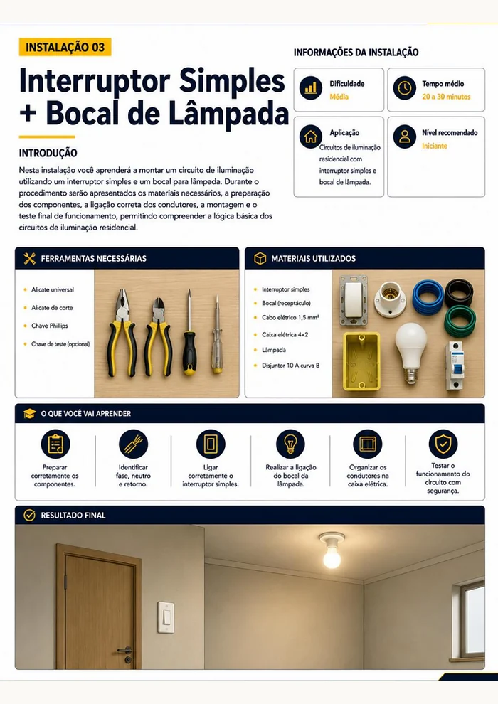 Página 10 do guia de instalações elétricas residenciais